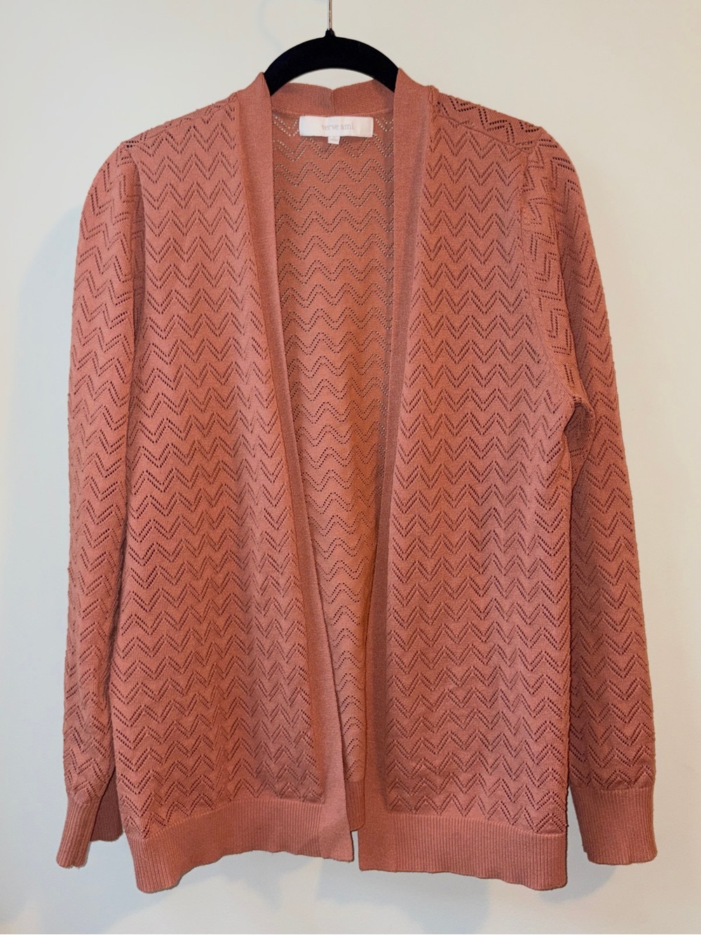 Pink Pointelle Cardigan